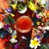 Miele balsamico con fiori