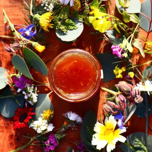 Miele balsamico con fiori